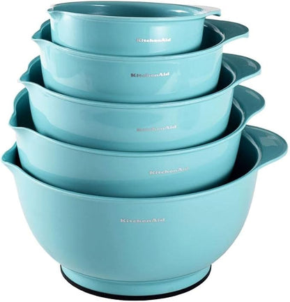 KitchenAid KE178OSAQA Classic Mixing Bowls, Aqua Sky 2 by Unknown