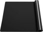 Silicone Placemats, Food-Grade Non-Slip Waterproof, Dining, Stain Resistant, Countertop Protector, Kitchen Counter Mat, Heat Resistant, Baking mat Dishwasher Safe (25.6"×17.7"-1pack Thicken Black)