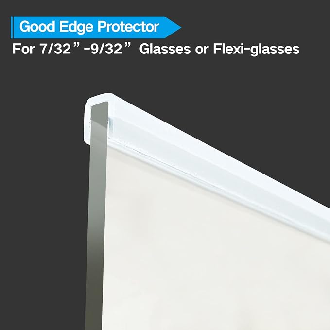 Clear Rubber Edge Trim, U Channel Silicone Rubber Edge Trim, 1/4" Slot - Image 4