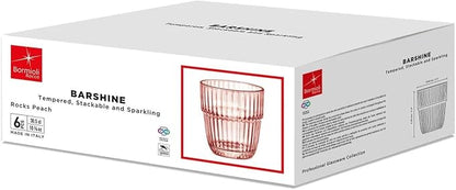 Bormioli Rocco Barshine 10.38 oz. Rocks Stackable Tempered Drinking Glasses - Image 3