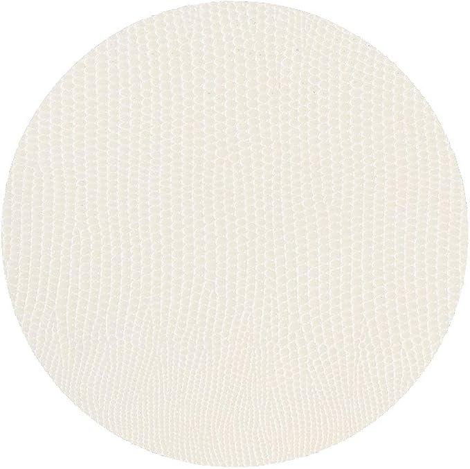 Cream Lizard Round Coasters by Caspari