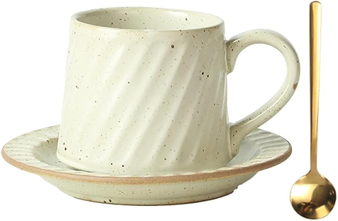 Vintage Ceramic Tea Cup and Saucer Set by Swetwiny