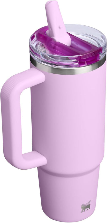 STANLEY Quencher ProTour Flipstraw Tumbler, 30 oz, Soft Orchid | Built-In Straw - Image 3
