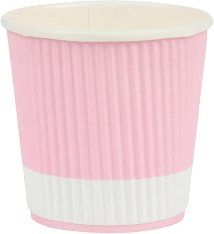 4 oz Light Pink Paper Coffee Cup - Image 2