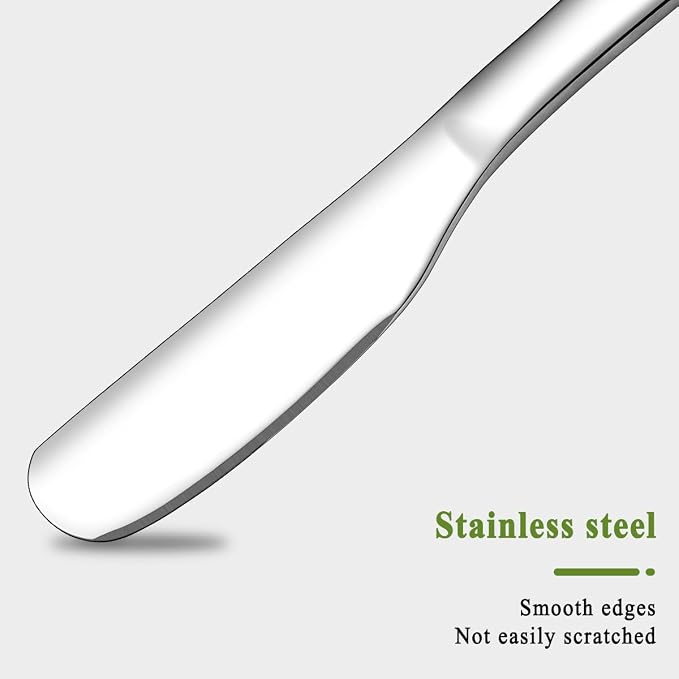 HOMQUEN Stainless Steel Butter Knife, Butter Spreader, Butter Knives, Butter - Image 3