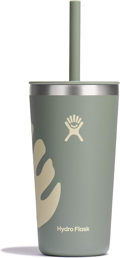 Hydro Flask 20 Oz All Around Tumbler Straw Lid Botanical Bliss Agave by Unknown