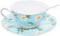 Bone China Tea Cup and Saucer Set by STAREARTH