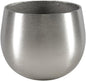 Serene Spaces Living Silver Aluminum Bowl, Decorative Bowl for Flowers, Potpourri, Catchall for Entryway, Dining Table Centerpiece, Home Décor, 6.5" Diameter & 5" Tall, Pack of 1