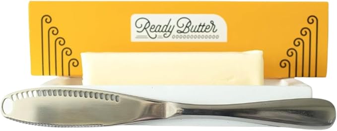 Houseify Ready Butter 3-in-1 18/10 Stainless Steel Butter Knife | 6-inch handle by Houseify