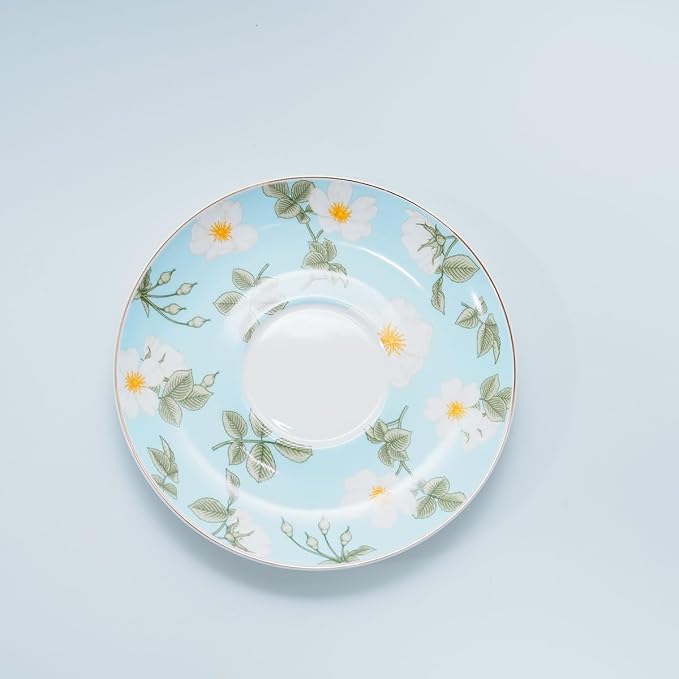 Bone China Tea Cup and Saucer Set - Image 5