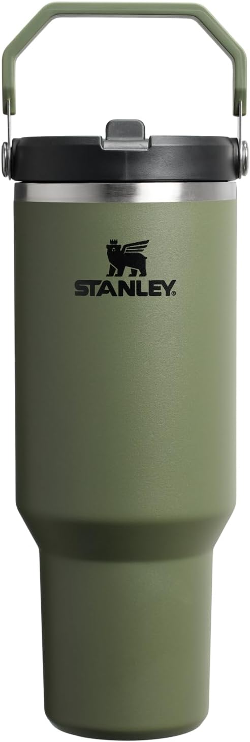 STANLEY IceFlow 2.0 Flip Straw Tumbler, 40 oz, Dried Pine | Easy Carry Handle | by Unknown