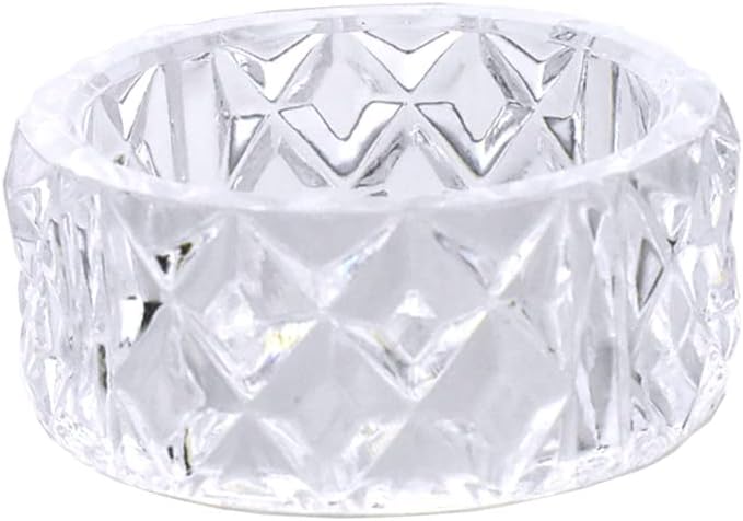 Clear Acrylic Napkin Holder Rings - Image 2