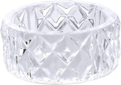 Clear Acrylic Napkin Holder Rings - Image 2