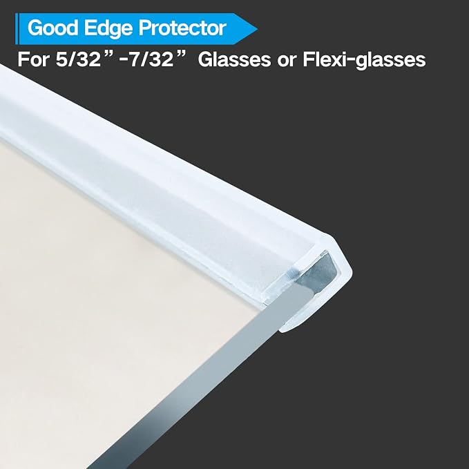 Clear Rubber Edge Trim，U Channel Silicone Rubber Edge Trim, 3/16" Slot - Image 4