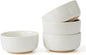 famiware Milkyway Cereal Bowl, Soup Bowls for 4, 25 Ounce Bowls Set for Kitchen, Bowl Set for Cereal Soup Rice Pasta Salad Oatmeal, White