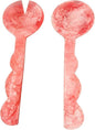 SS Craft Marbled Resin Salad Server Set – Lightweight Serving Spoon & Fork by SSCraftsIndia