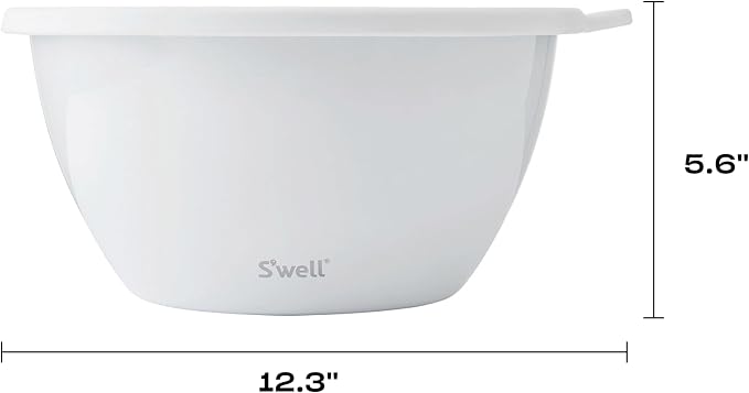 S'well Stainless Steel Salad Bowl Kit XL 184oz, Angel Food, Includes 5oz - Image 4