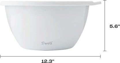 S'well Stainless Steel Salad Bowl Kit XL 184oz, Angel Food, Includes 5oz - Image 4