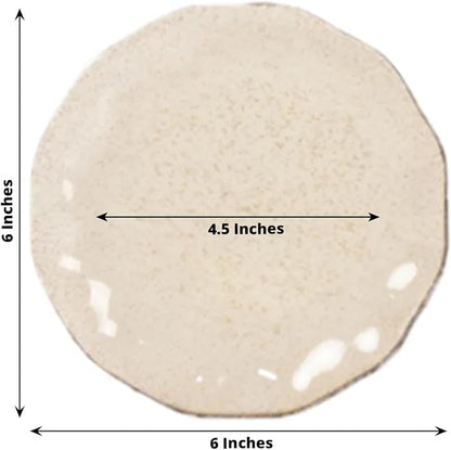 Efavormart 10 Pack Gold Glitter Plastic Dessert Plates - Image 2