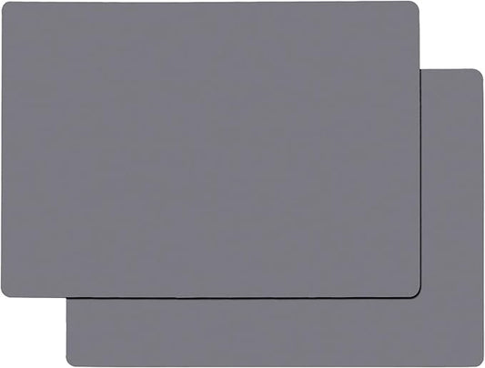 Gartful Extra Large Silicone Mats for Countertop, 28" by 20" Multipurpose Mat, Counter Table Protector, Desk Saver Pad, Placemat Nonstick Nonskid Heat-Resistant Pad, Dark Gray, 2PCS
