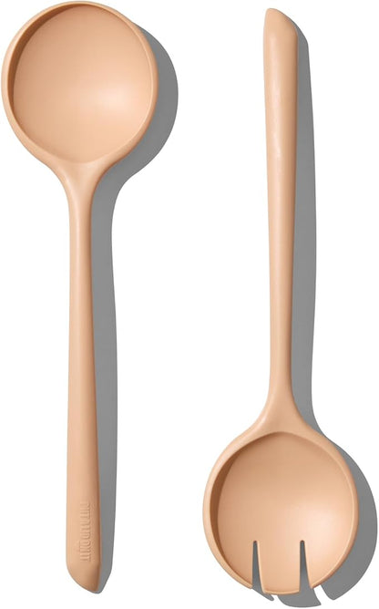 Salad Servers - Spoon and Fork Serving Set, Certified Recycled Food-Safe Plastic by Unknown