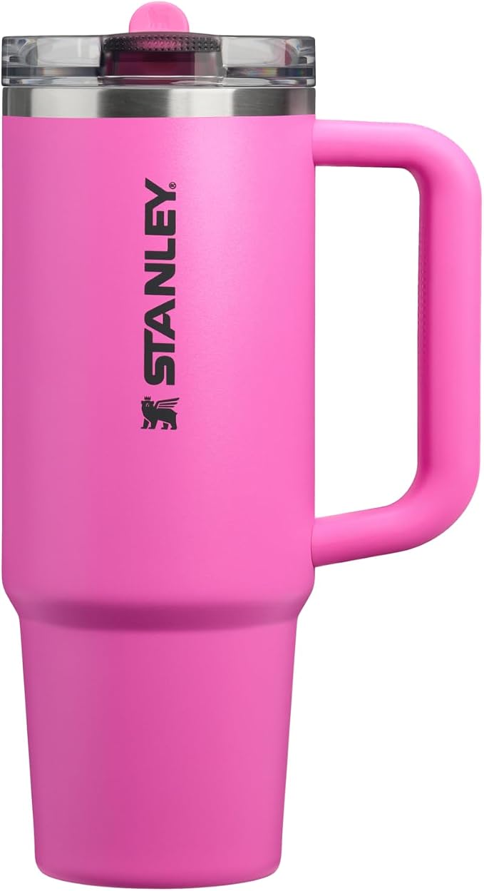 STANLEY Quencher ProTour Flipstraw Tumbler, 30 oz, Hot Pink | Built-In Straw & by Unknown