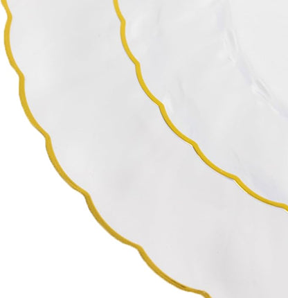 Efavormart 10-Pack 7.5" Clear Plastic Salad Dessert Plates - Image 9