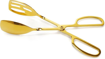 2 Pack Gold Salad Tongs, Buffet Serving Tongs, Stainless Steel | 10 Inch Gold - Image 4