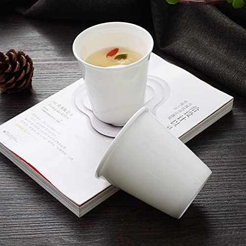 Sizikato 6pcs Porcelain Tumbler, 6 Oz Drinking Glasses Ceramic Cups - Image 4