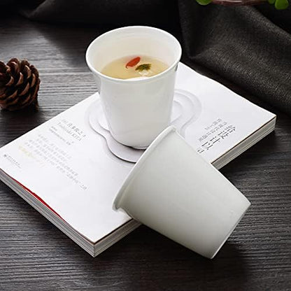 Sizikato 6pcs Porcelain Tumbler, 6 Oz Drinking Glasses Ceramic Cups - Image 4