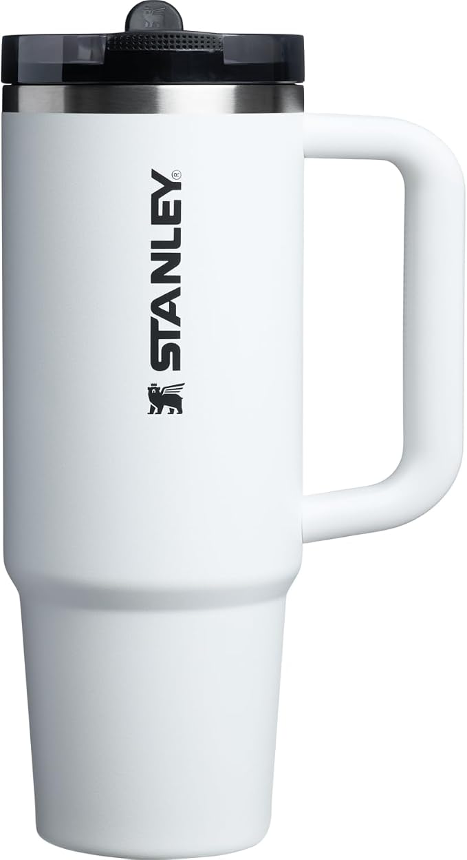 STANLEY Quencher ProTour Flipstraw Tumbler, 30 oz, Chalk | Built-In Straw & by Unknown