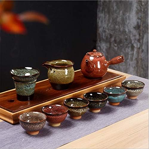 6pc Ceramic Kung Fu Tea Set, Japanese Tea Cup, Sake Cup, 2.1oz Capacity - Image 5