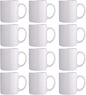 GBhome White Coffee Mugs Set of 12, 12 oz Ceramic Coffee Cups | Classic COffee by GBhome