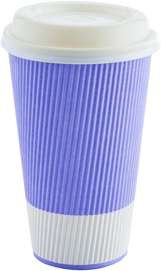 Restaurantware 16 Ounce Double Wall Disposable Coffee Cups, 500 Insulated Light - Image 8