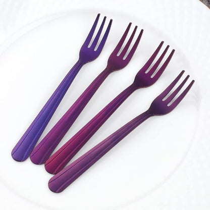 Oyster Fork Set of 12, 5.4 Inch Stainless Steel Cocktail Forks, 3 Tines Mini - Image 3