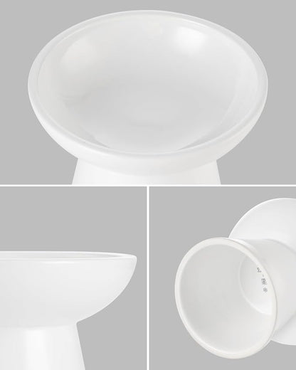 vancasso Elevated Cat Food Bowls 2-Pack, 6.2" Wide Shallow Cat Feeding Bowl - Image 9