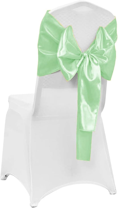 10-Pack Mint Green Satin Table Runner 12 x 108 Inch Long Fuchsia Bright and - Image 6