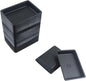 100 pcs Mini 2.95"x2.16" Dipping Sauce Dishes, Plastic Disposable Rectangular Black Soy Sauce Plate Set, Condiment Serving tray, Seasoning Platter, Appetizer Bowel -for Sushi Mustard Vinegar Soy BBQ