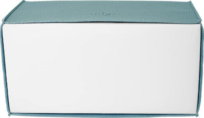 Carrotez Tissue Box Cover, [Refined] Modern PU Leather Rectangular Tissue Box Holder - Decorative Holder/Organizer for Bathroom Vanity Countertop, Night Stands, Office Desk 9.5"X5"X5" - Mint
