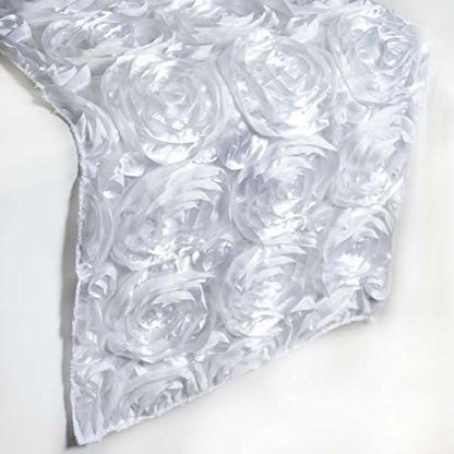 14"X108" Rosette Table Runners by TABLECLOTHSFACTORY