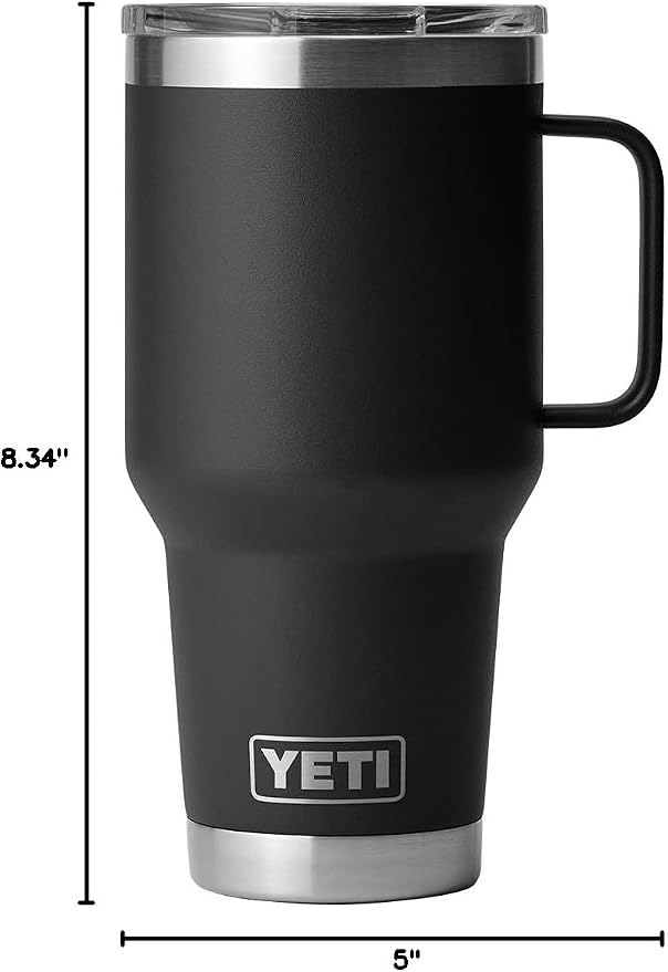 YETI Rambler 30 oz Travel Mug, Stainless Steel, Vacuum Insulated - Image 8