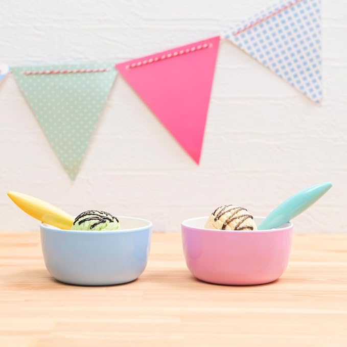 Set of 6 Small ColorPop Melamine Bowls - Image 3