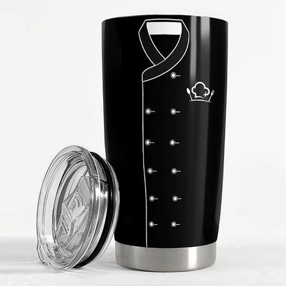 Gifts for Women Men Chef Tumbler 20oz Chef Stainless Steel Insulated Tumblers - Image 3