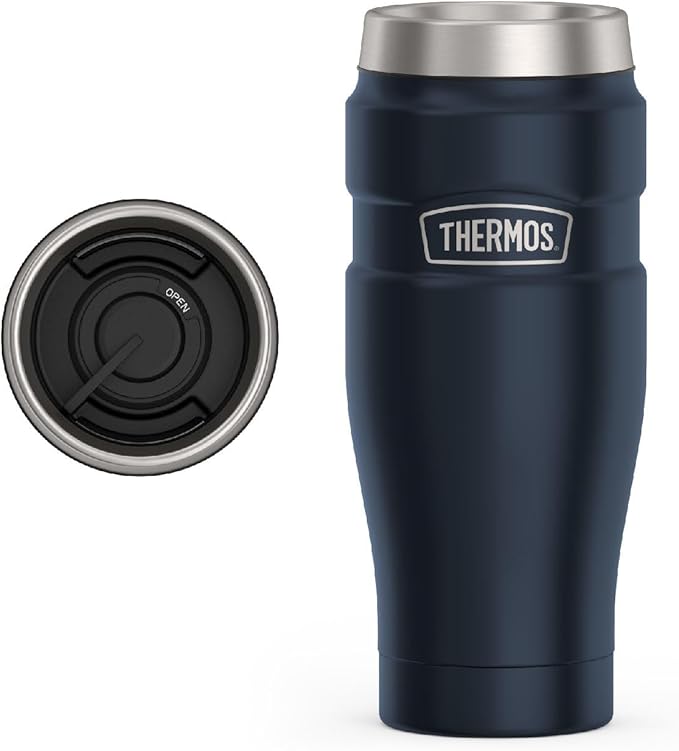 THERMOS Stainless King Stainless Steel Tumbler, Midnight Blue | by Thermos