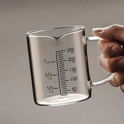 Glass Measuring Cup with V-Shaped Spout, High Borosilicate Glass, Easy-Read - Image 7