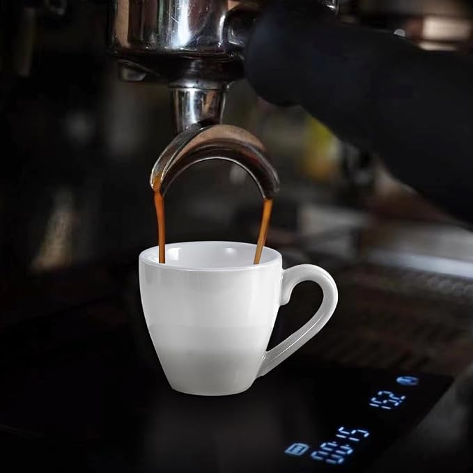 homEdge Porcelain Espresso Shot Cup Set - 80 ml / 2.67 oz - Image 8