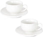 2 oz White Espresso Cups Set of 2, Ceramic Cappuccino Cups by YINUOWEI