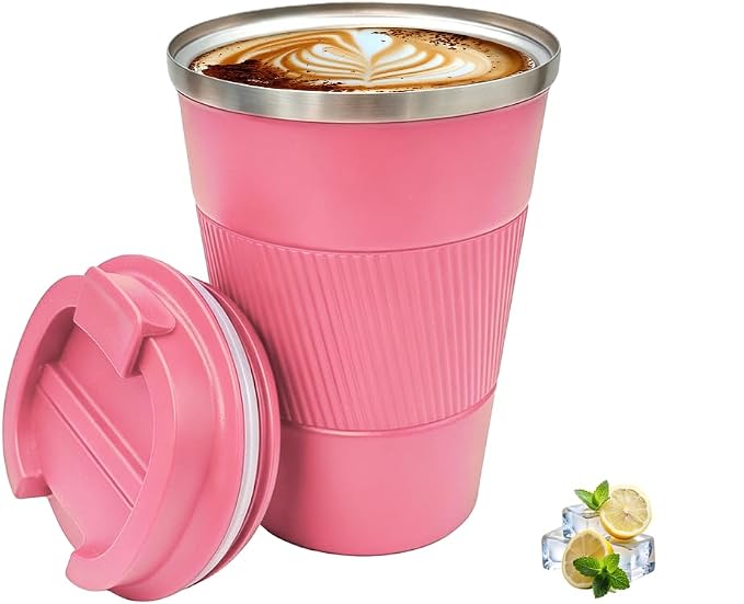 Coffee Mug with Leak Proof Lid, Travel Mug Stainless Steel Tumbler, Double Wall by Unknown