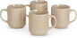 Amazon Basics Stoneware Coffee Mugs, 16 oz, 4-Piece Set, Gloss-Glazed, by AmazonBasics