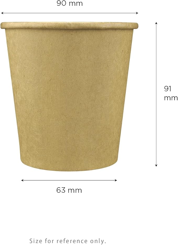 Karat 10 oz Coffee Cups, Disposable Paper Hot Cups Kraft, 1000ct | C-K510K - Image 8